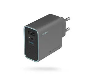 Cuktech CUKAD653EUGR 65W GaN nabíjačka sivá / 2x USB-C / USB-A