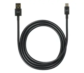 Mobilis 020013 Kábel USB-A/USB-C 15W 1m čierna
