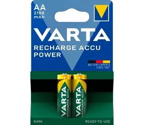 Varta RECHARGE Nabíjacia batéria AA / 1.2V / 2100mAh / NiMH / 20 ks / v blistri