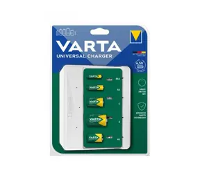 Varta Universal Charger / Nabíjačka batérií - 2/4 AA/AAA/C/D + 1x 9V / 100-240V / 1x USB-C