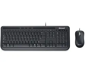 Rozbalené - Microsoft Wired Desktop 600 DE čierna / Drôtová klávesnica a myš / USB / 800 DPI / GE layout / rozbalené