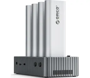 Orico IT48N-C Dokovacia stanica šedá / pre 4 disky s funkciou klonovania M.2 NVME / USB-C