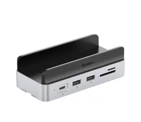 Orico MiniDock Dokovacia stanica strieborná / 3x USB-C + 3x USB-A + 1x HDMI + 1x LAN + SD/TF 