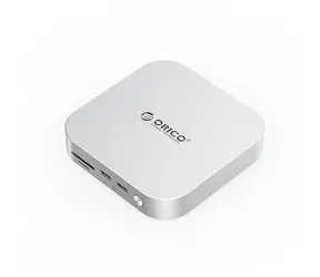 Orico MiniLink Dokovacia stanica strieborná / 3x USB-C + 3x USB-A + 3.5mm jack + SD/TF + DC
