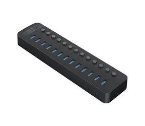 Orico CT2U3-13AB USB HUB s vypínačmi čierna / 13x USB-A 3.0 / kábel USB-A - USB-B 1m