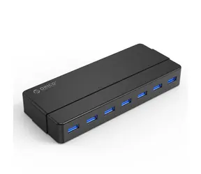 Orico H7928-U3-V1 USB HUB čierna / 7x USB-A 3.0 / kábel USB 3.0 1m