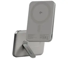 PanzerGlass empower bezdrôtová Qi2 powerbanka 5000 mAh / MagSafe / Kickstand / šedá
