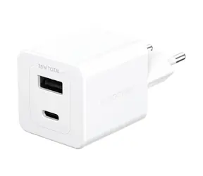 PanzerGlass empower nabíjačka Turbo GaN / 35 W / 1x USB-C / 1x USB-A / biela