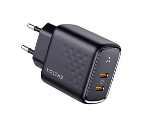 Rozbalené - VOLTME Revo 45 Duo CC 45W čierna / GaN / 45W / 2x USB-C / rozbalené