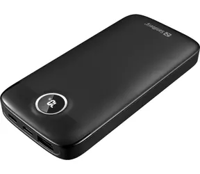 Sandberg SemiSolidState Powerbank 20W 10000mAh čierna / max. 12V / max. 3A / 1x USB A / 2x USB-C