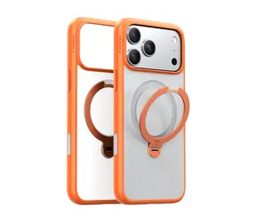 Torras Ostand Q3 Spin Case Ochranné púzdro pre Apple iPhone 17 Pre Max oranžová