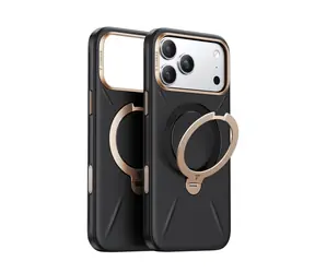 Torras Ostand Q3 VegSkin MagSafe Ochranné púzdro pre Apple iPhone 17 Pro čierna