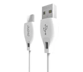 Dudao Dátový kábel L4T / USB-C 2.1 A / 1m / biela