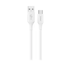Dudao L2sT napájací kábel / USB-A / USB-C / 6A / 1,2 m / biela