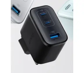 Anker Nano nabíjačka do siete čierna / 70W / 2xUSB-C / USB-A