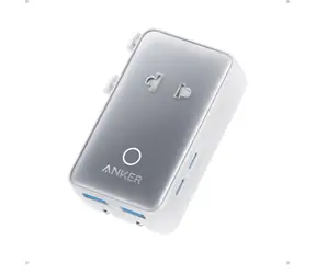 Anker Nano biela / Cestovná nabíjacia stanica / 20 W / 2xUSB-C / 2xUSB / s adaptérmi pre zásuvky UK/US/AU/ EU
