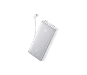 Anker Zolo 10000mAh biela / Powerbanka / 22.5W / s káblom USB-C / USB-C