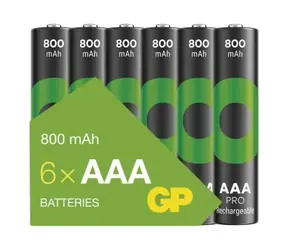 GP Nabíjacie batérie ReCyko Pro AAA (HR03) 800mAh 6ks