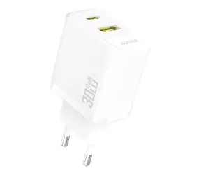 Dudao A27TEU sieťová nabíjačka biela / USB-A / USB-C / 30W