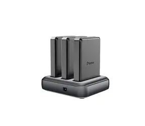 BMX SolidSafe™ nabíjacia stanica s 3 slotmi pre powebanky SolidSafe 5K & 10K čierna