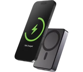 Spello ForcePack Alu 10000 mAh vesmírne šedá / Powerbanka / USB-C / Qi2 / MagSafe