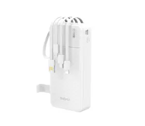 Dudao K11 Pro 20000mAh biela / Powerbanka / vstavané káble