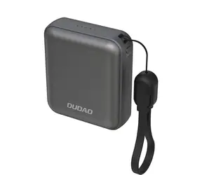 Dudao K22+ 10000mAh sivá / Mini Powerbanka / s príveskom-káblom / USB-C / 22.5W