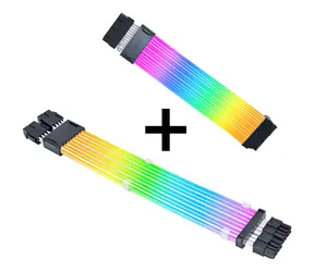 Lian Li Strimer Wireless 24-Pin RGB Kábel pre základnú dosku + ovládač + 2x 8pin kábel / 1x 24 pin plug / 132 LED