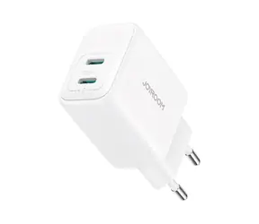 Joyroom JR-TCF12 Sieťová nabíjačka biela / 2x USB-C / 20W 