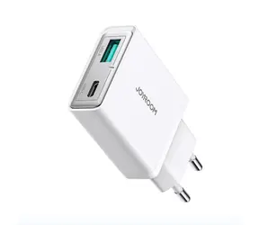 Joyroom JR-TCF14 Sieťová nabíjačka biela / 1x USB-C + 1x USB-A / 20W 