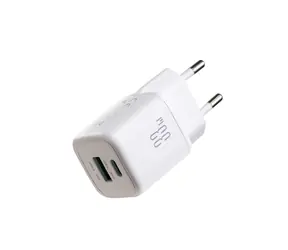 Joyroom JR-TG7 Sieťová nabíjačka biela / 1x USB-C + 1x USB-A / 33W 