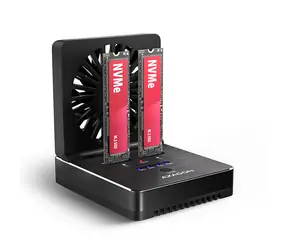 Axagon ADSA-M2C22, USB-C 20Gbps dokovacia stanica pre 2× M.2 NVMe/SATA SSD s funkciou klonovania