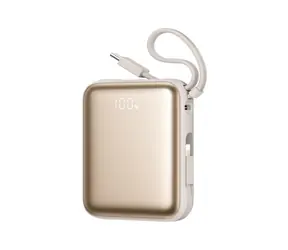 Joyroom JR-PBF27 zlatá / Powerbanka / 10000mAh / 22.5W / 1x USB-C / 1x Lightning + 1 USB-C kábel