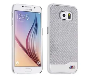 BMW HardCase Zadný kryt pre Samsung Galaxy S6 strieborná