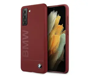 BMW Silikónový zadný kryt pre Samsung Galaxy S21+ červená