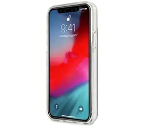 BMW Zadný kryt Motosport Tricolor pre iPhone 12 Pre Max transparetný