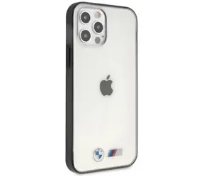 BMW Zadný kryt Sandblast pre iPhone 12 Pro Max transparentný