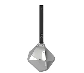 Aulumu A29 Geometric Lock & Lanyard puzdro na AirPods 4, Gray