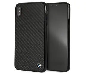 BMW Signature Carbon Zadný kryt pre iPhone XS Max čierna