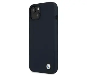 BMW Silikónový Zadný kryt Signature pre iPhone 13 mini tmavá modrá