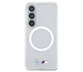 BMW Zadný kryt Nárazuvzdorný MagSafe s logom pre Samsung Galaxy S26 transparentný