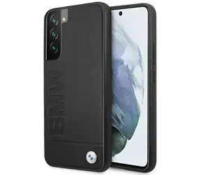 BMW Zadný kryt Signature s logom pre Samsung Galaxy S22+ čierna