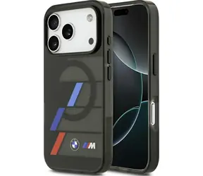 BMW Zadný kryt Metal Buttons Tricolor Lines MagSafe pre iPhone 17 Pre čierna