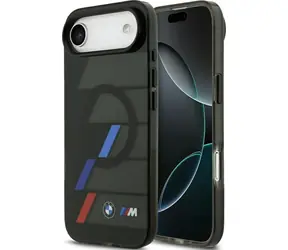 BMW Zadný kryt M Metal Buttons Tricolor Lines MagSafe pre iPhone Air čierna