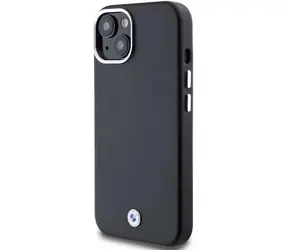 BMW Zadný kryt kovový Signature MagSafe pre iPhone 15/14/13 čierna