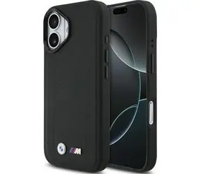 BMW Zadný kryt prešívaný s logom MagSafe pre iPhone 17 čierna