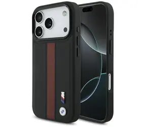 BMW Zadný kryt s perforovaným pruhom a logom MagSafe pre iPhone 17 Pre červená