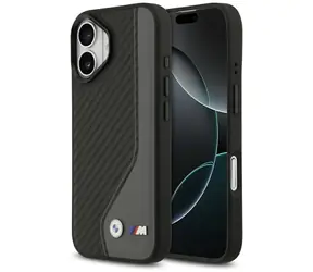 BMW Zadný kryt s karbónovým logom MagSafe pre iPhone 17 čierno-šedá
