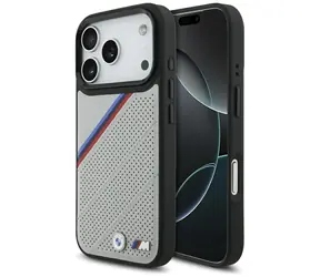 BMW Zadný kryt s trojfarebným kovovým logom MagSafe pre iPhone 17 Pre sivá