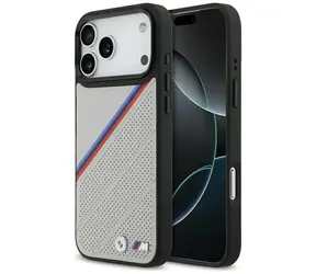 BMW Zadný kryt s trojfarebným kovovým logom MagSafe pre iPhone 17 Pro Max šedá